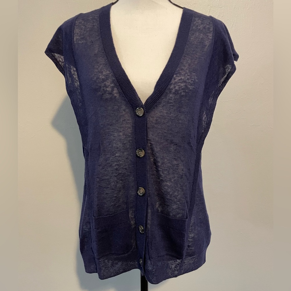 Navy Blue Quicksilver Buttoned Blouse